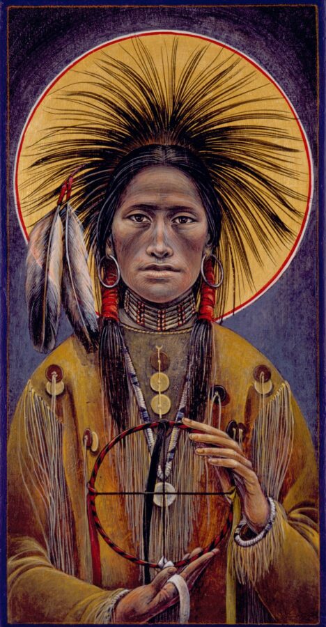 Crow Michael #20 Sacred Art by Fr. John B. Giuliani