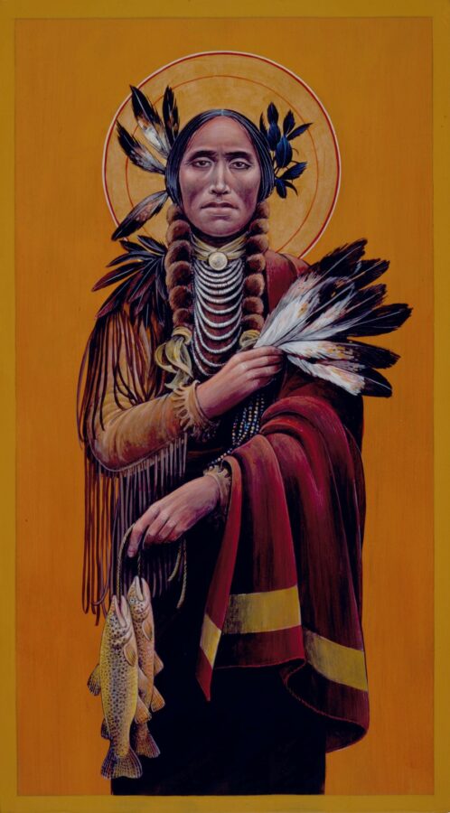 Crow Saint Raphael #78 Sacred Art by Fr. John B. Giuliani
