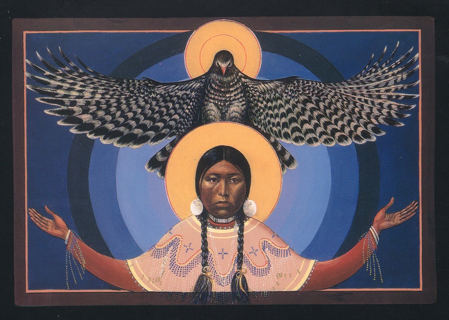 Lakota Annunciation I Sacred Art by Fr. John B. Giuliani
